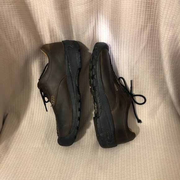 Keen men brown leather lace up shoes, 10.5 main image 7